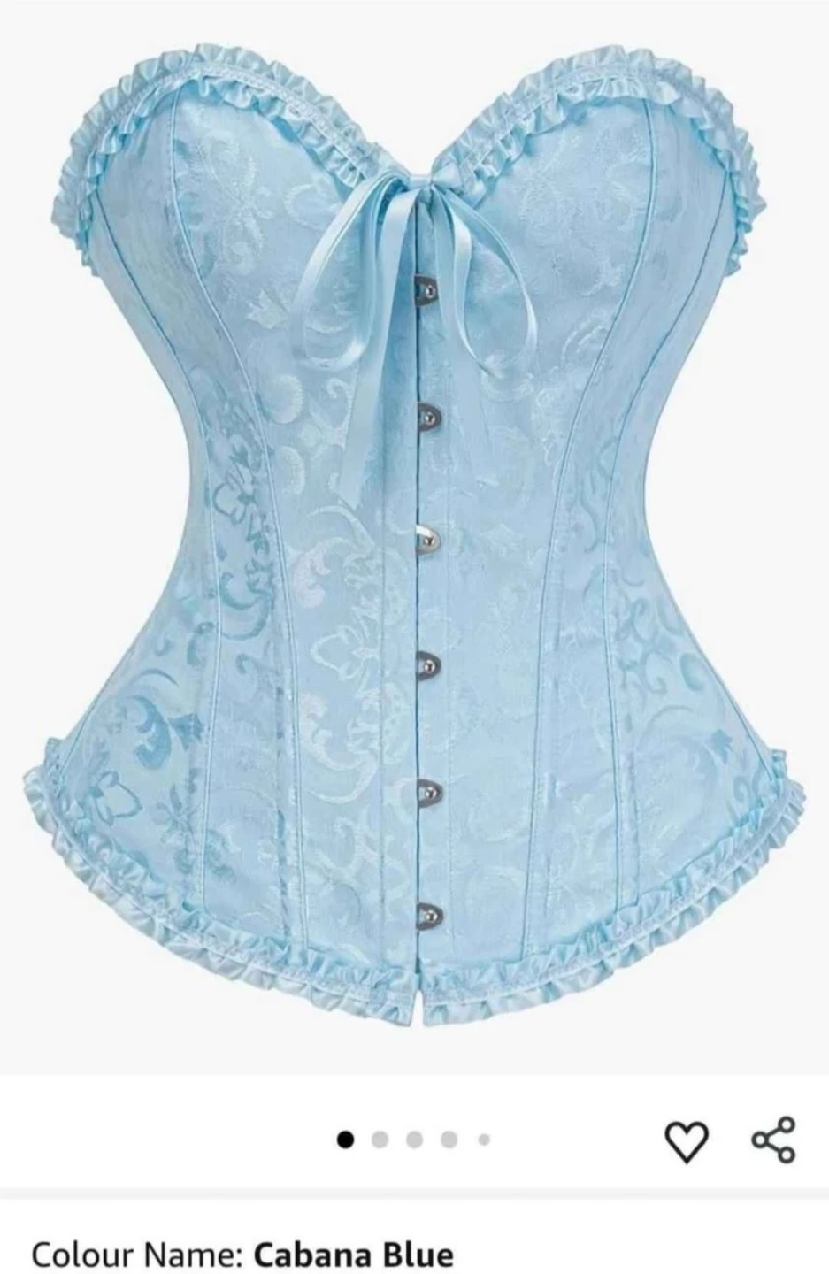 Vrpo Light Blue Corset Top