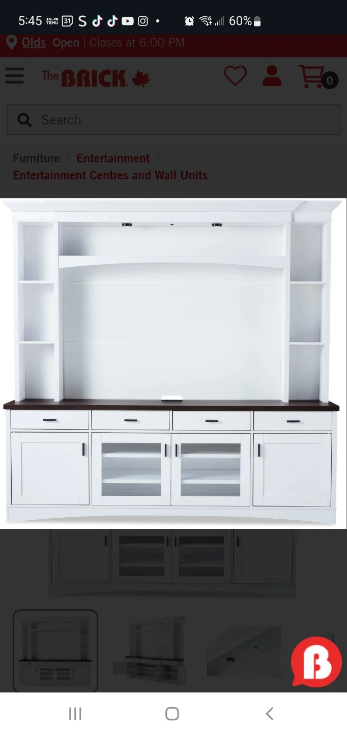 The Brick Entertainment Centre and Wall Unit