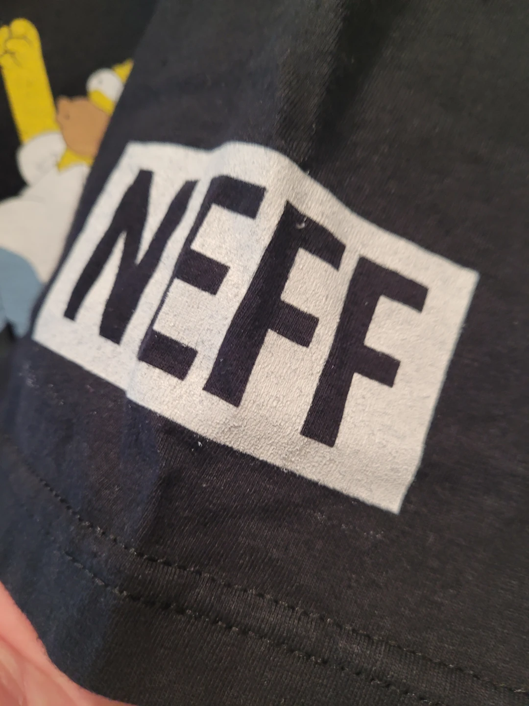L, NWT Neff x The Simpsons Homer Simpson Graphic Tee - Black - photo 3