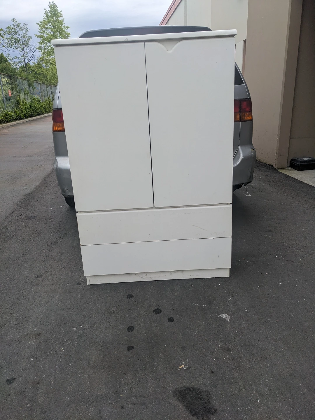 White Cabinet with Drawers