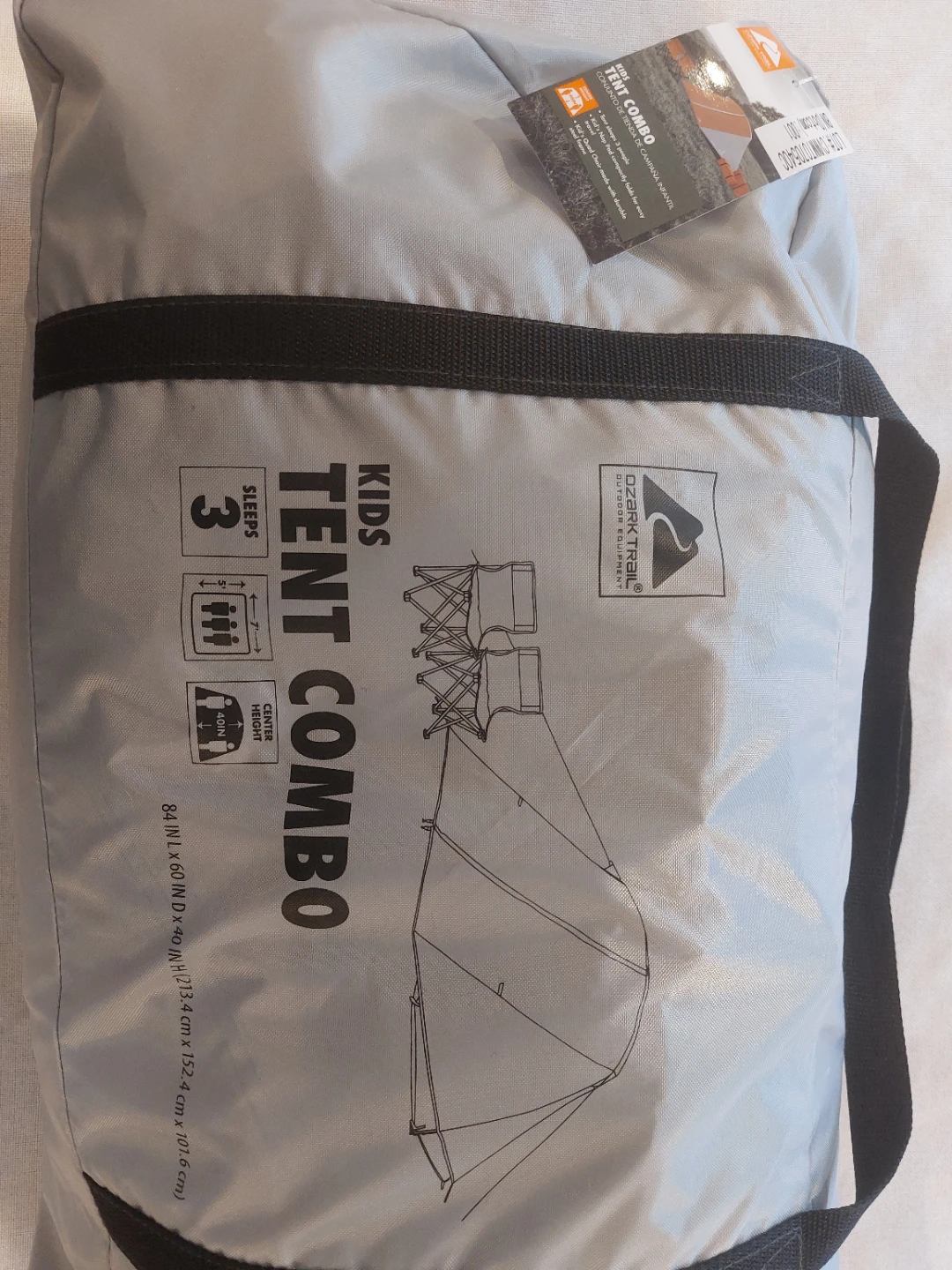 New - Ozark Trail 3-Person Kids Camping Tent Combo