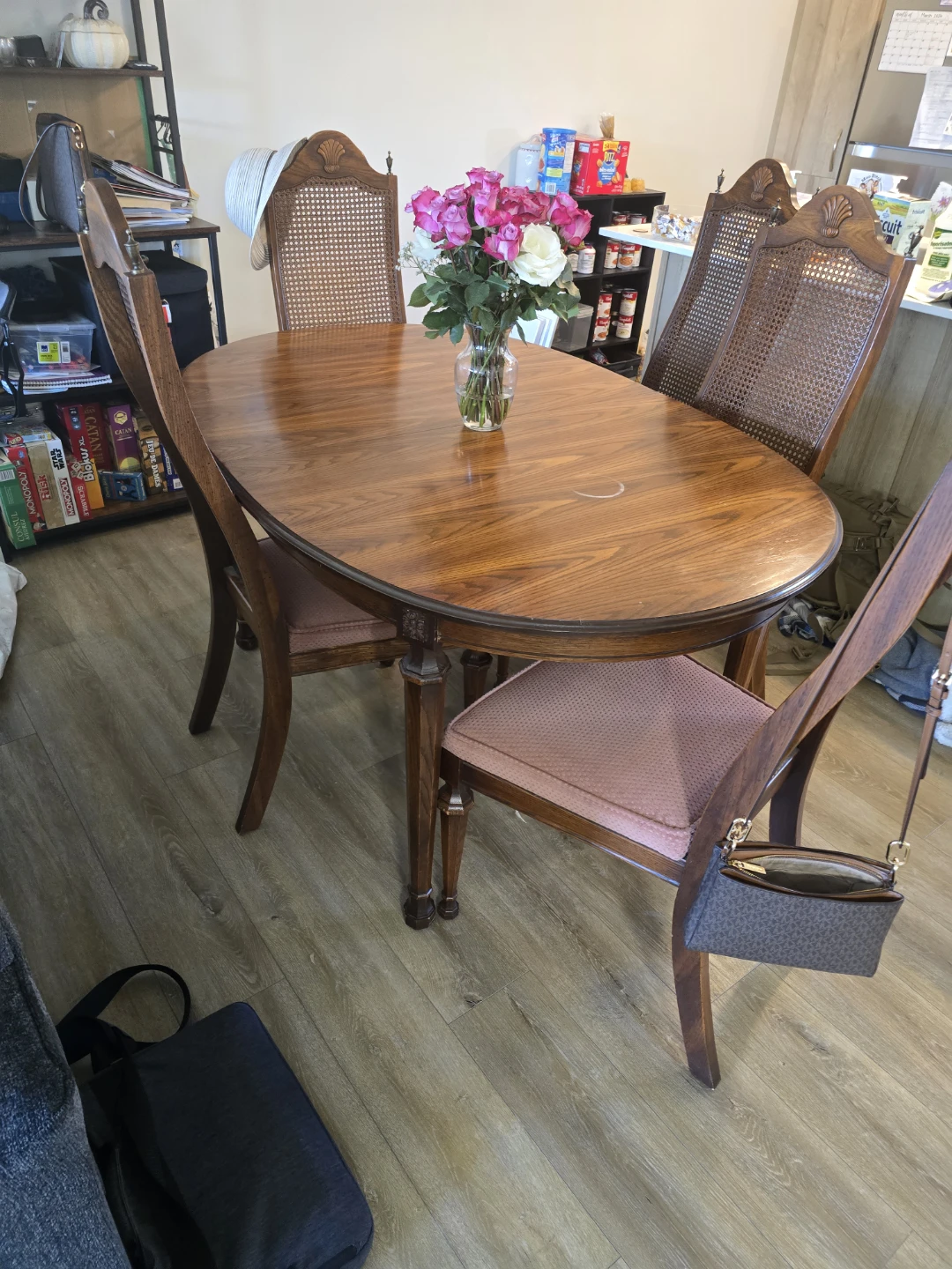 Wooden Dining Table with 6 Chairs - photo 2