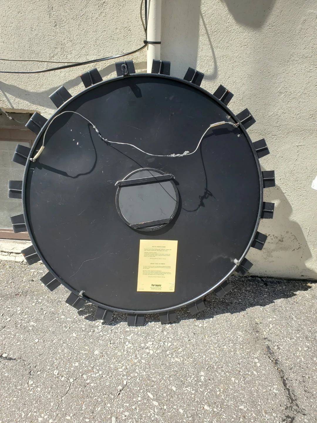 Pier 1 Imports Round Metal Mirror - photo 2