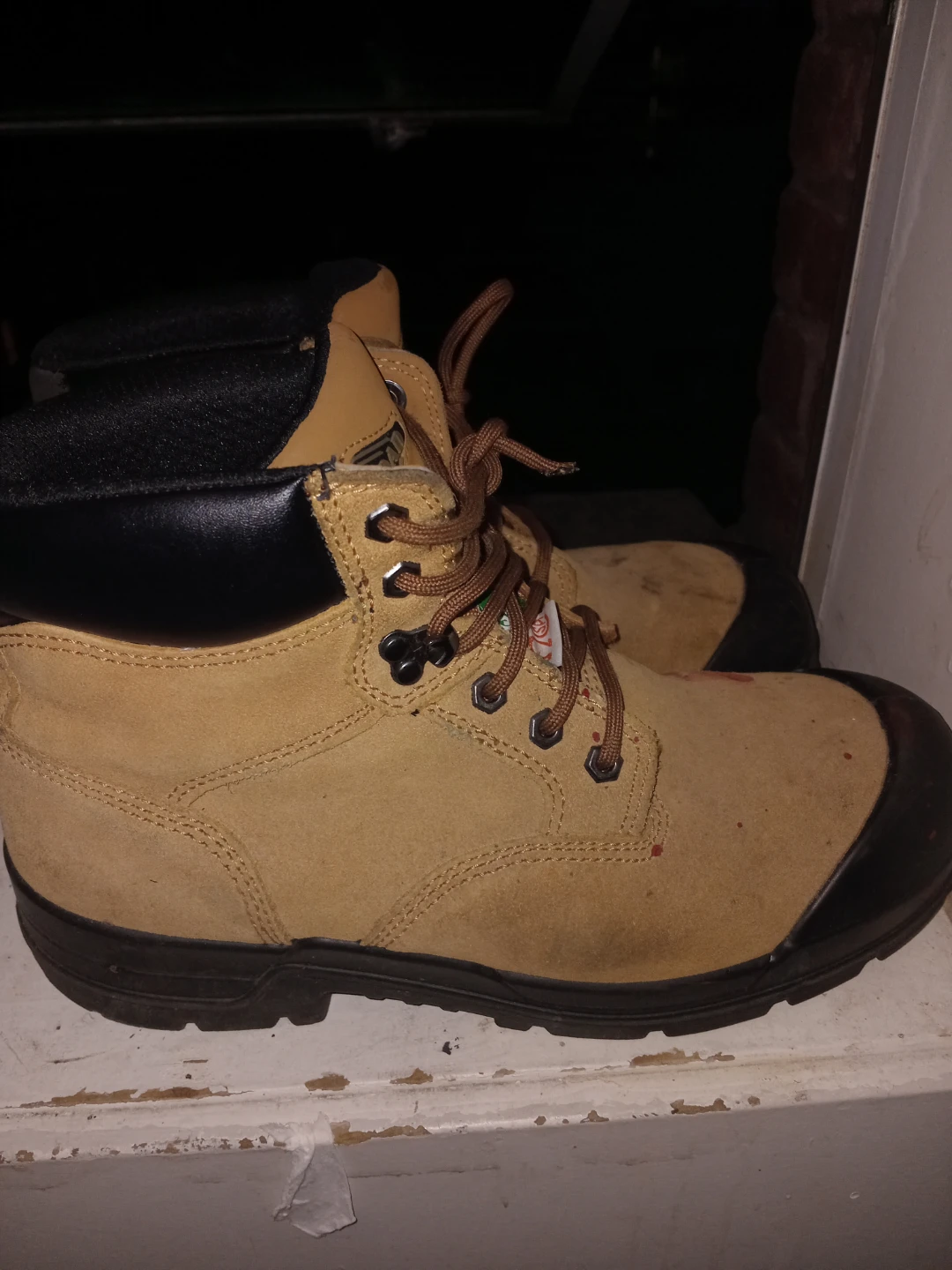 Size 9 workload steel toe boots steel toe boots - photo 2