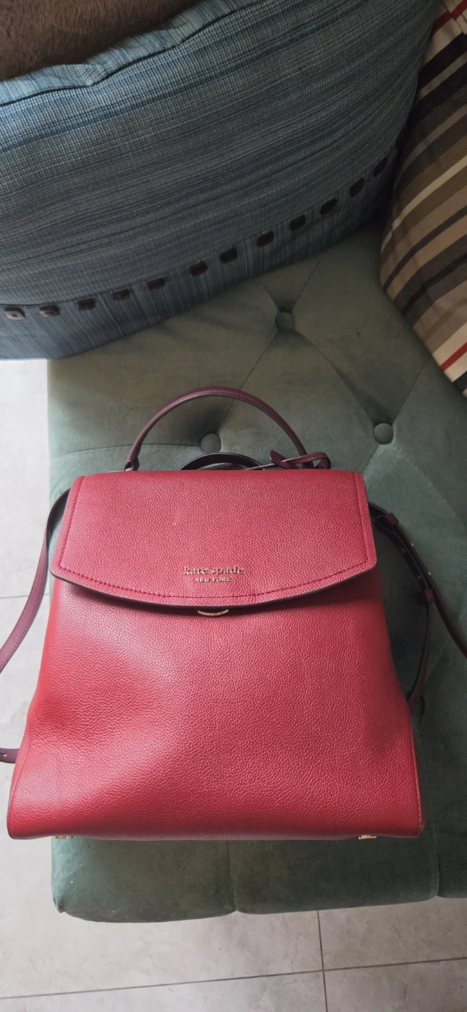 Kate Spade Red Leather Backpack - photo 2