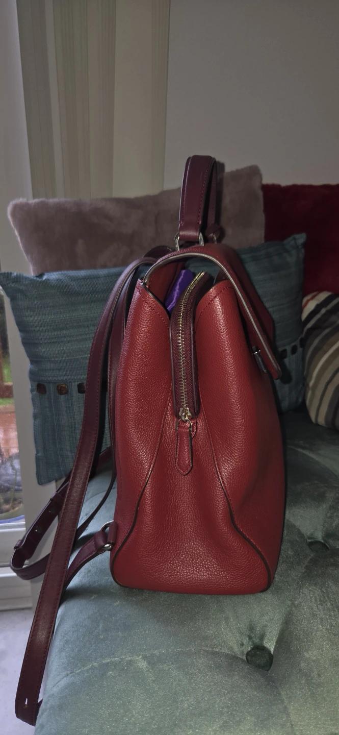 Kate Spade Red Leather Backpack - photo 3