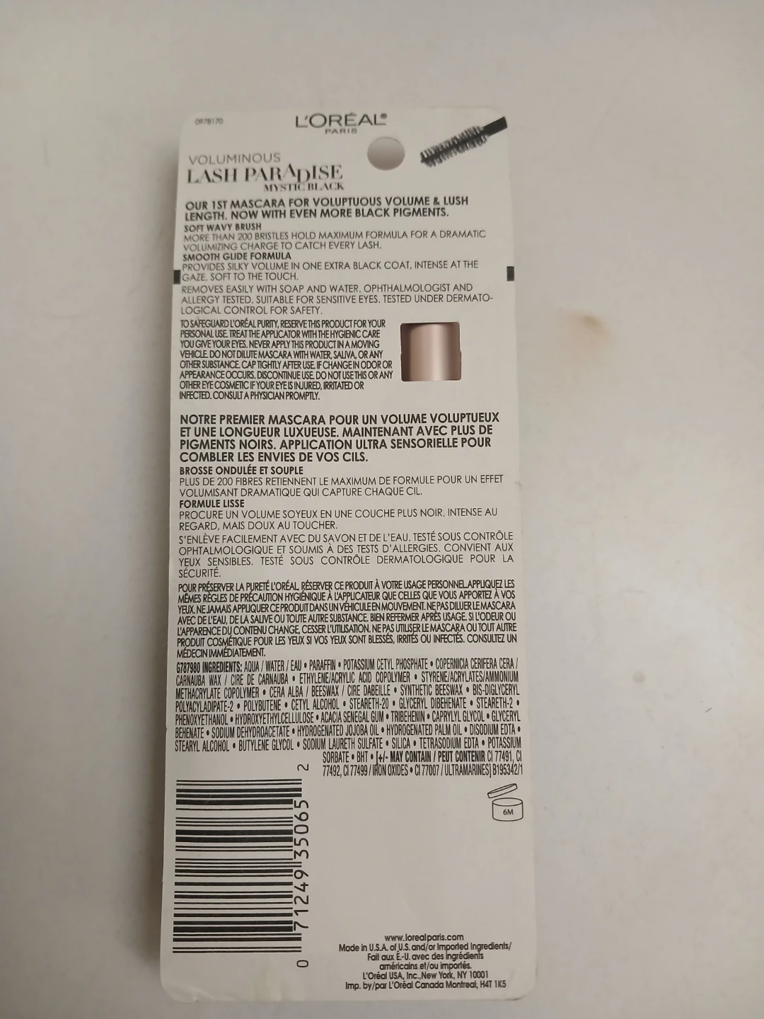 L'Oréal Voluminous Lash Paradise Mascara Mystic Black 205 - photo 2