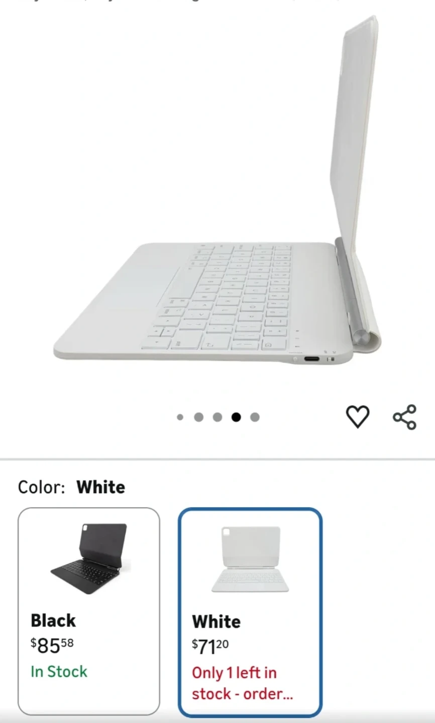White Apple Magic Keyboard for iPad Pro 12.9-inch (6th Gen) - photo 2