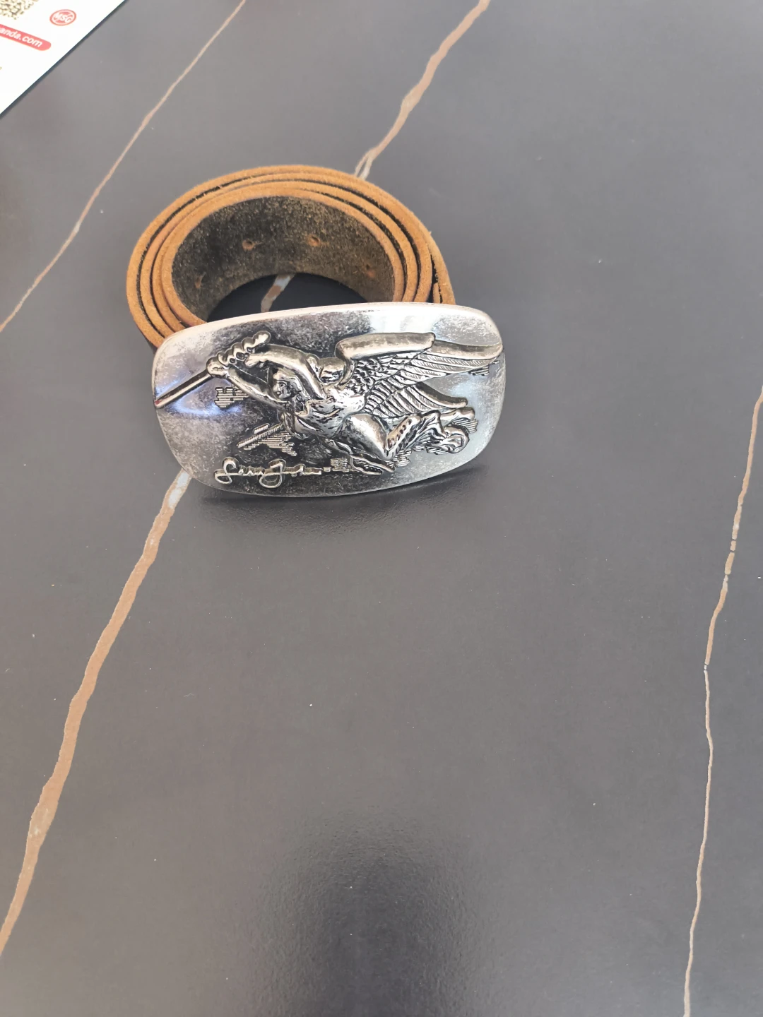 Vintage Western Angel Belt Buckle - photo 2