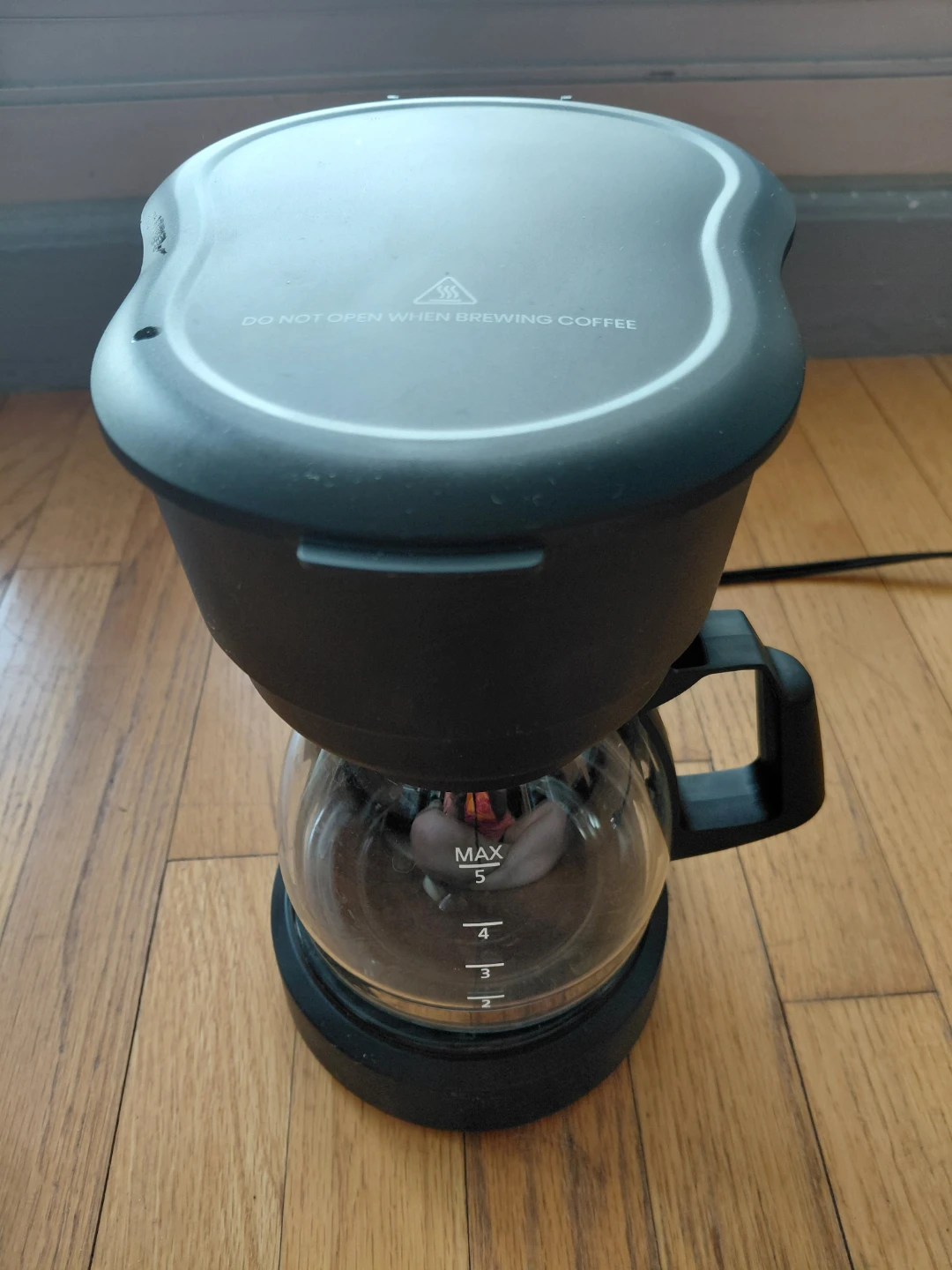 Black 5-Cup Coffee Maker