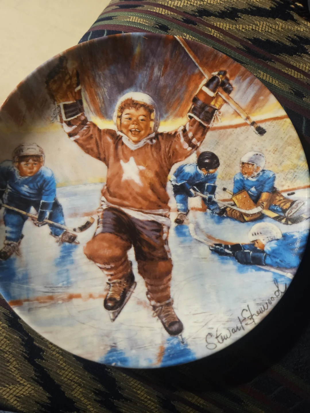 Stewart Sherwood "He Shoots He Scores!" Collector Plate