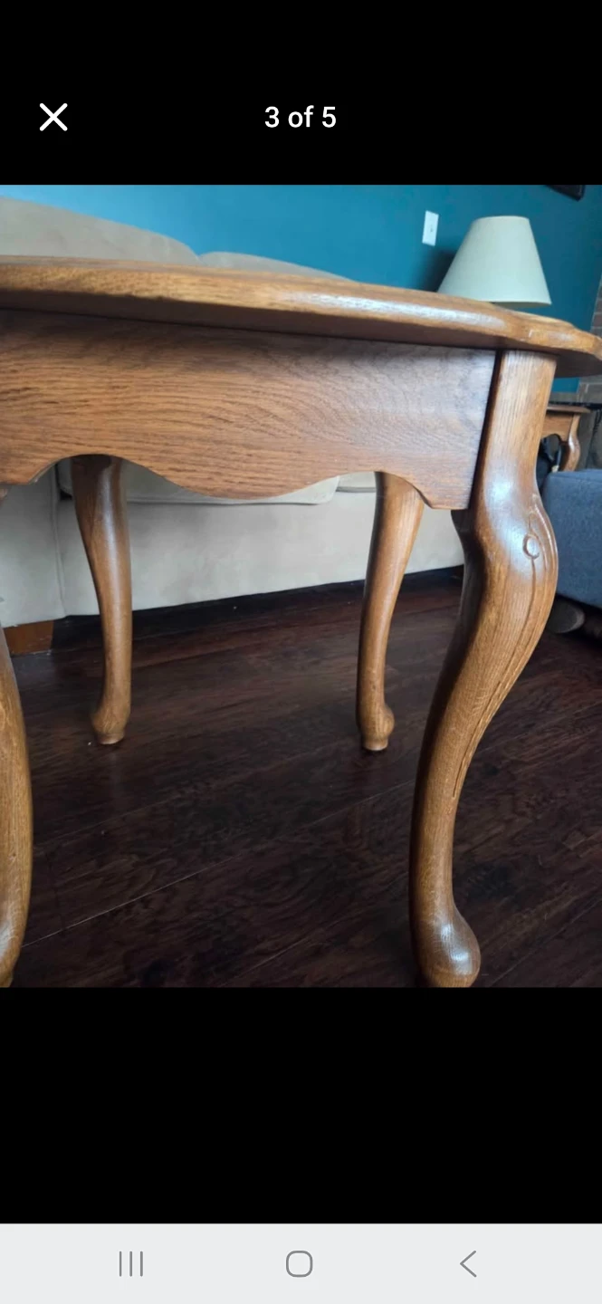 Solid Oak side tables