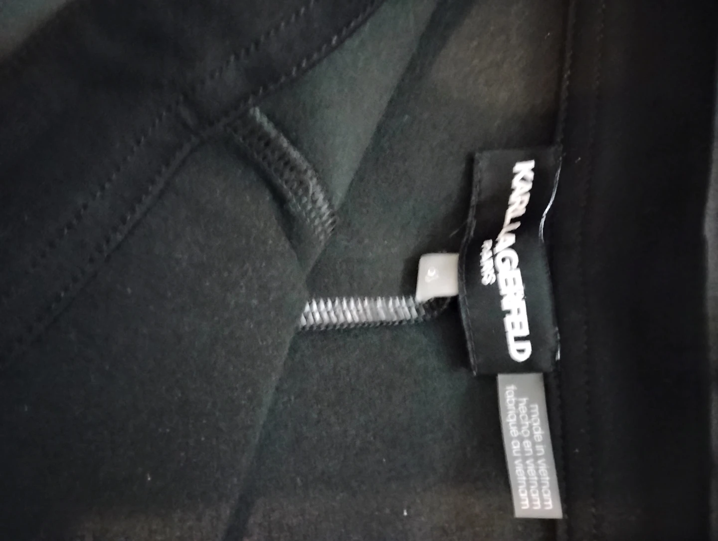 Karl Lagerfeld Black Faux Leather Pants Size 6 - photo 4