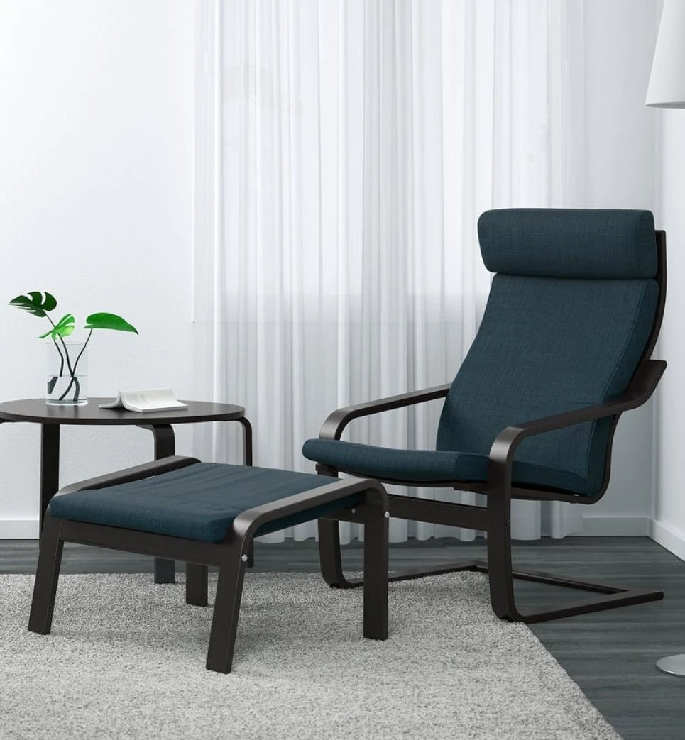 IKEA Poäng - 2 chairs and 1 ottoman - photo 2