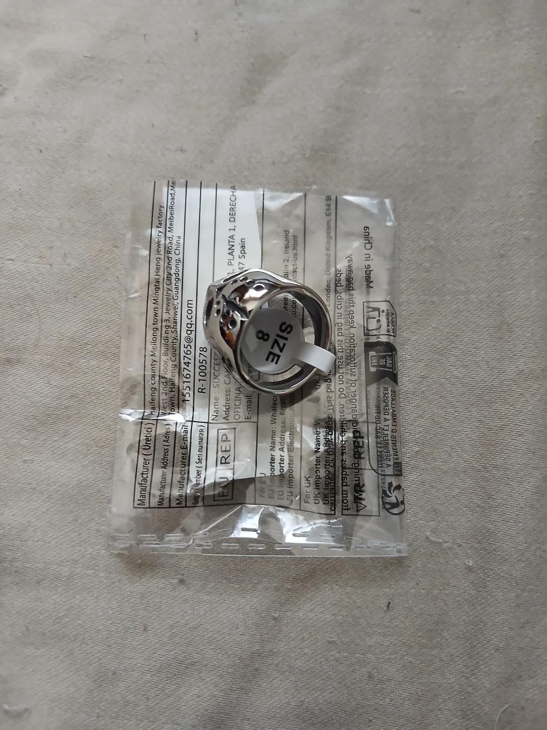 Stainless Steel Friday The 13th Jason Mask Ring - photo 2