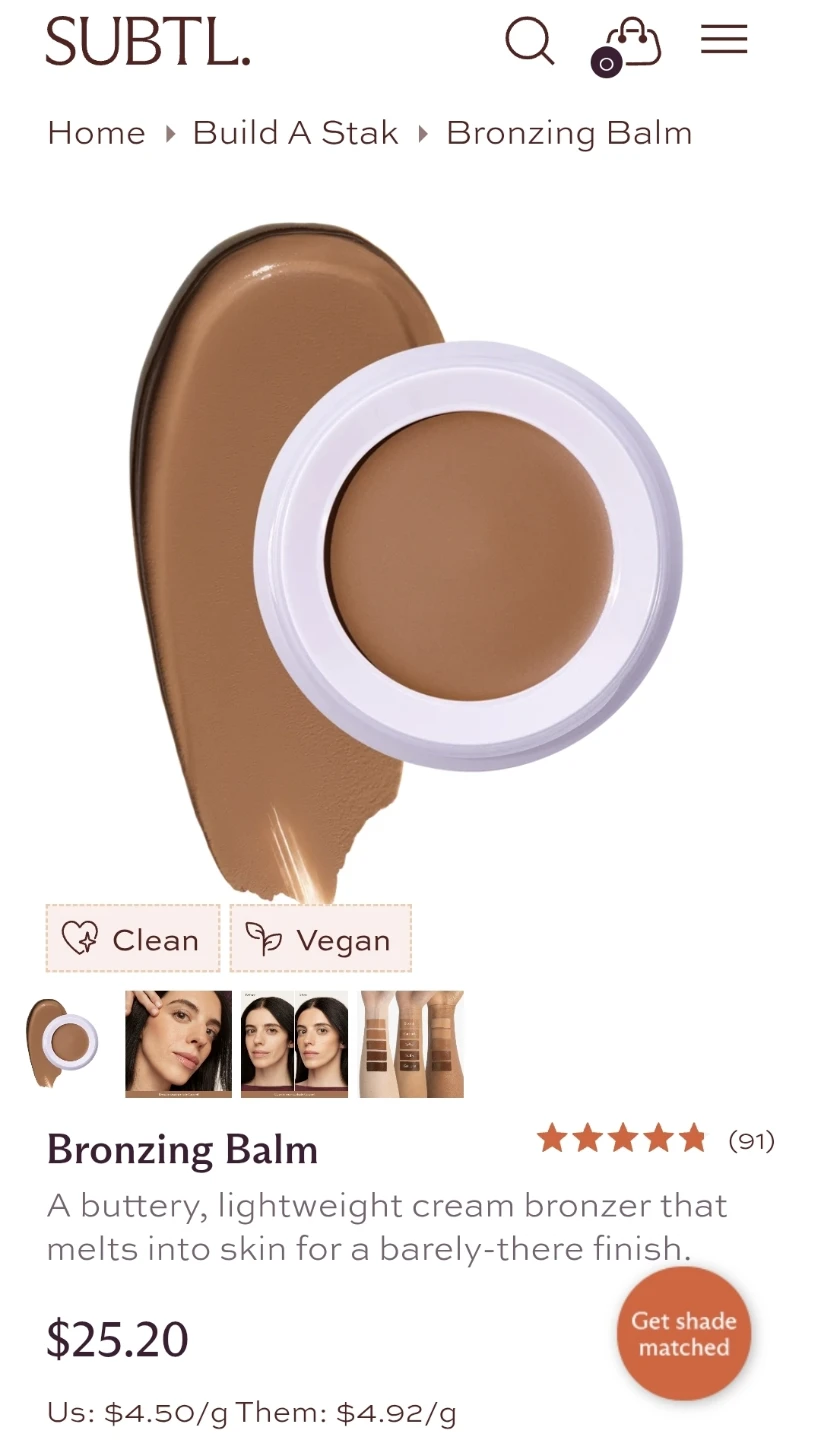 Subtl bronzing balm (caramel)
