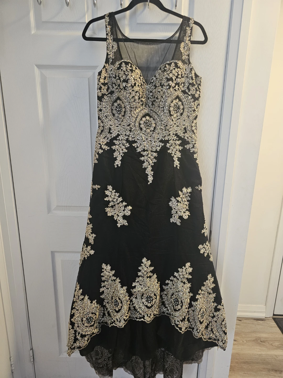 Black Beaded Formal Dress - photo 2