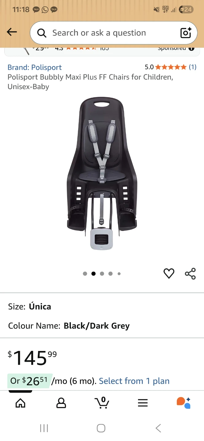 Polisport child bike seat