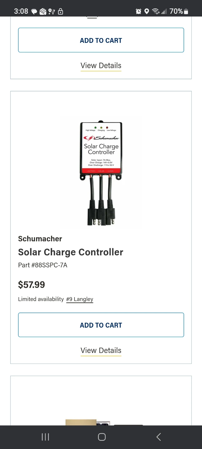 Schumacher SPC-7A Solar Charge Controller - photo 2