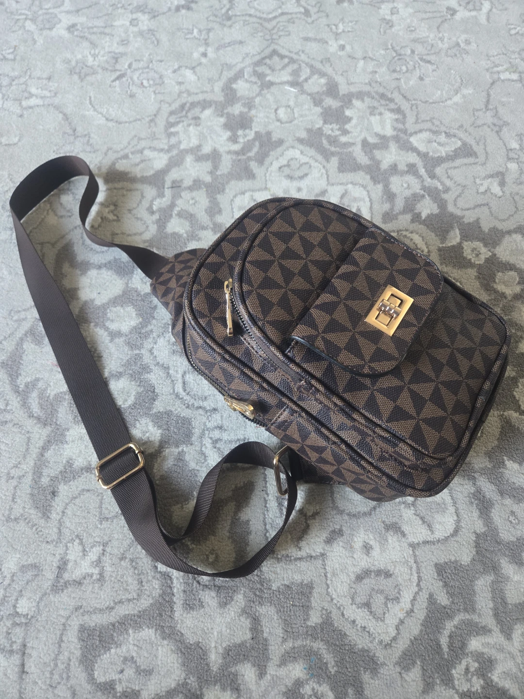 Beautiful Brown Monogram Sling Bag