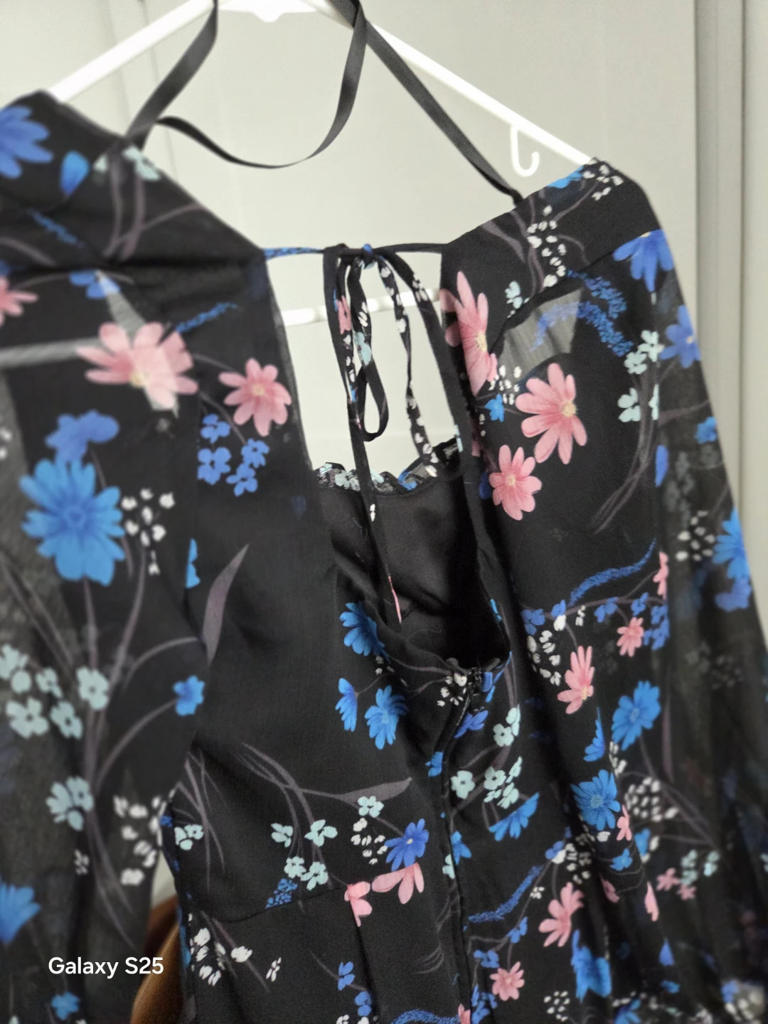 Adalin Black Floral Dress - Size 8 - photo 3