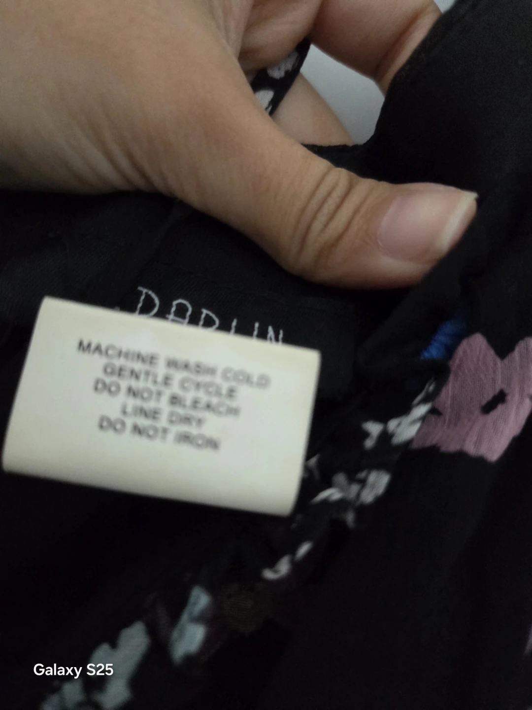 Adalin Black Floral Dress - Size 8 - photo 5