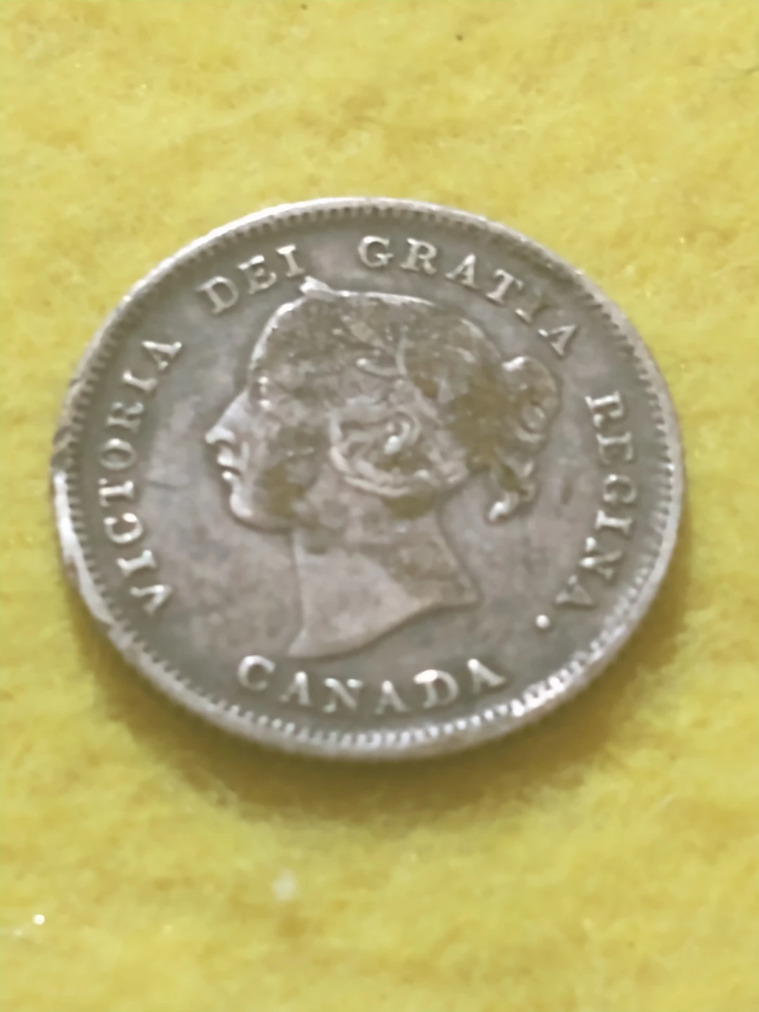 Lovely 1882H Canada five cents .925 silver coin KM #2 - photo 5