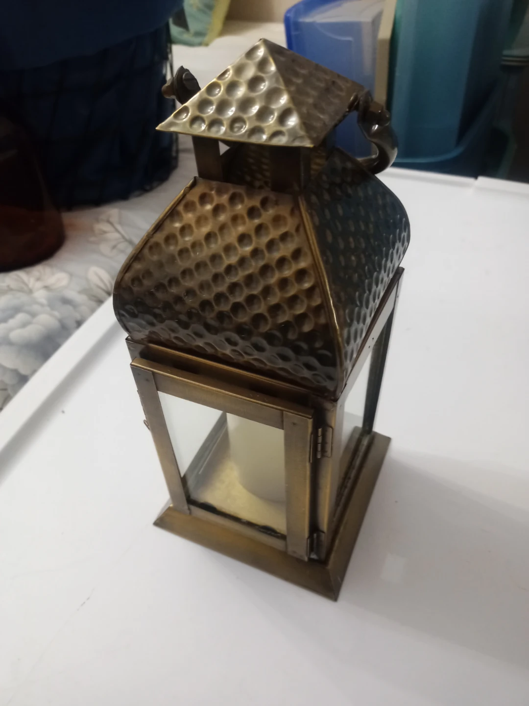 Lantern With Battery Powered Candle - photo 5