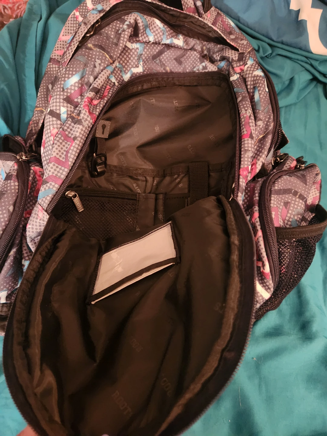 Roots Backpack with Geometric Design - photo 3