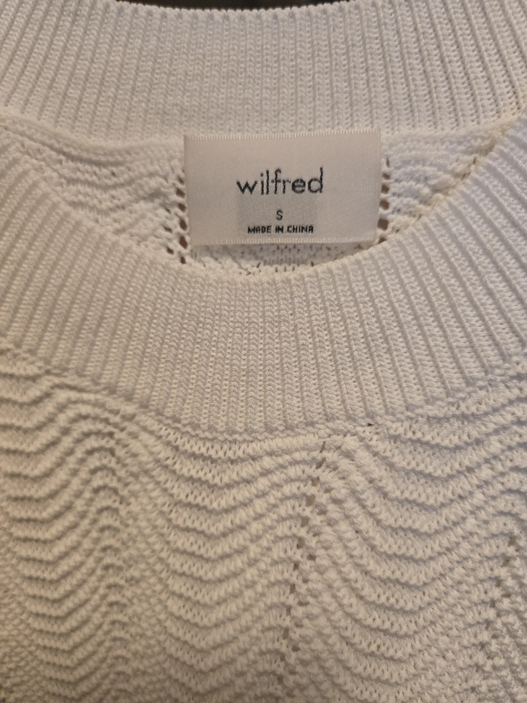 Wilfred White Knit Tank Top Size S - photo 3