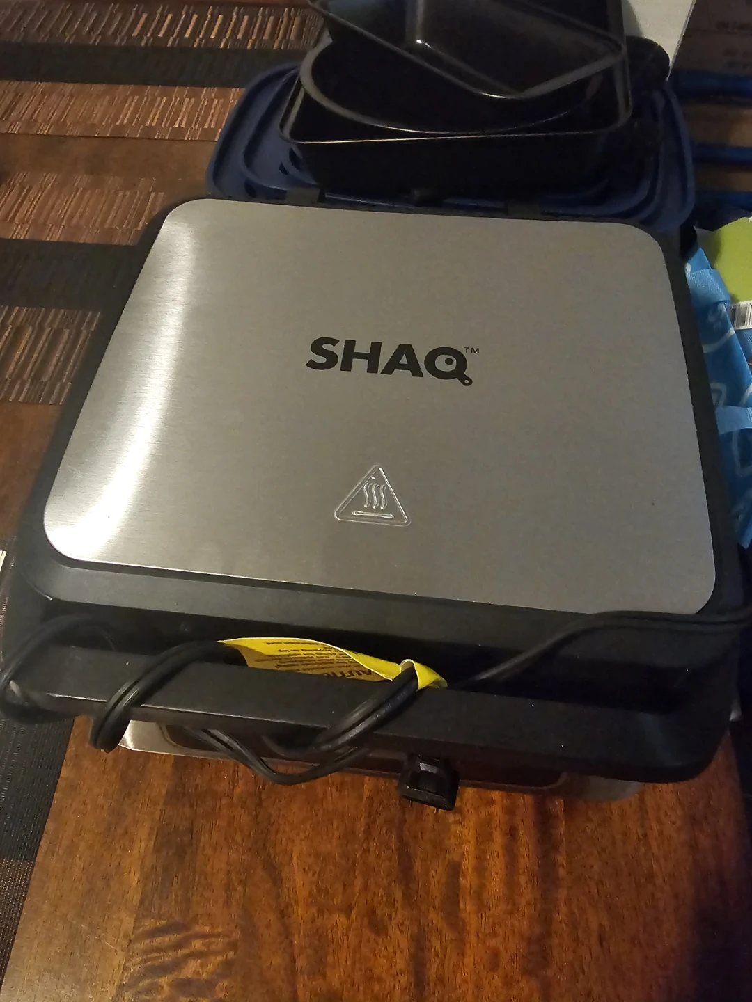Shaq stainless steel smokeless grill