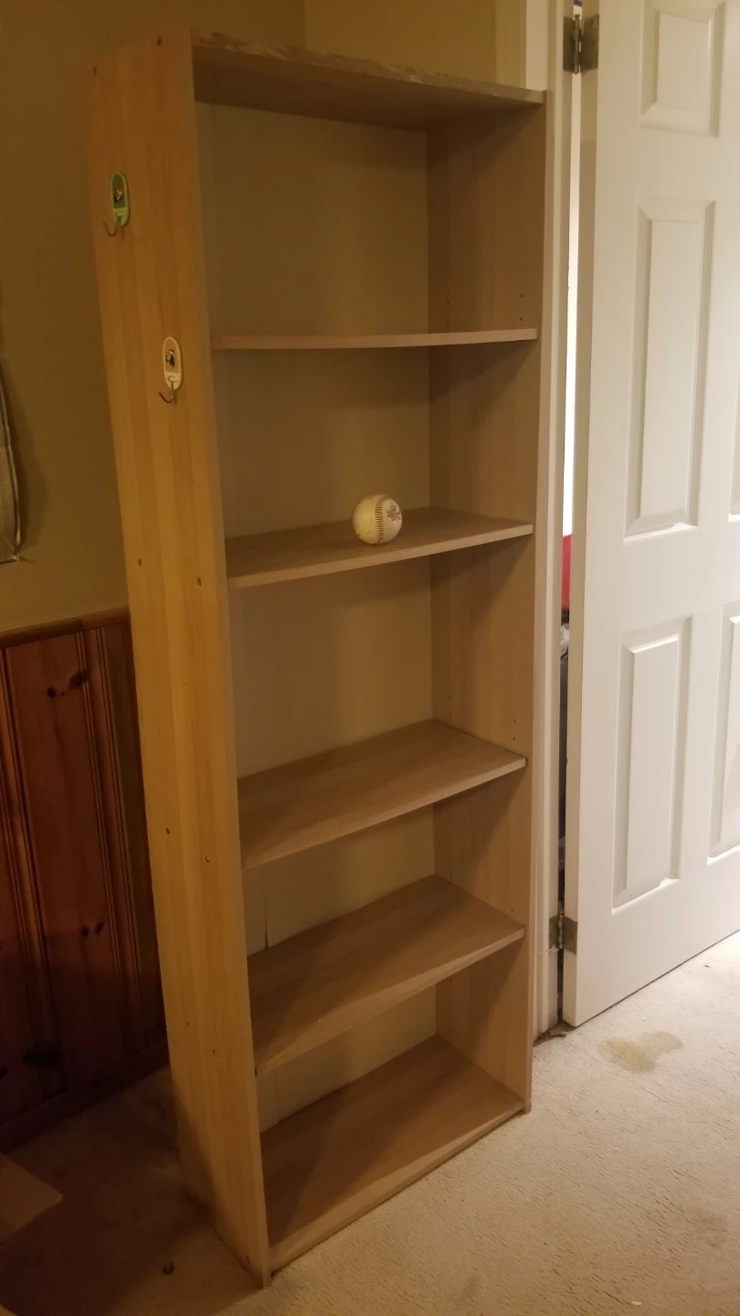 5-Shelf Bookcase - Light Wood