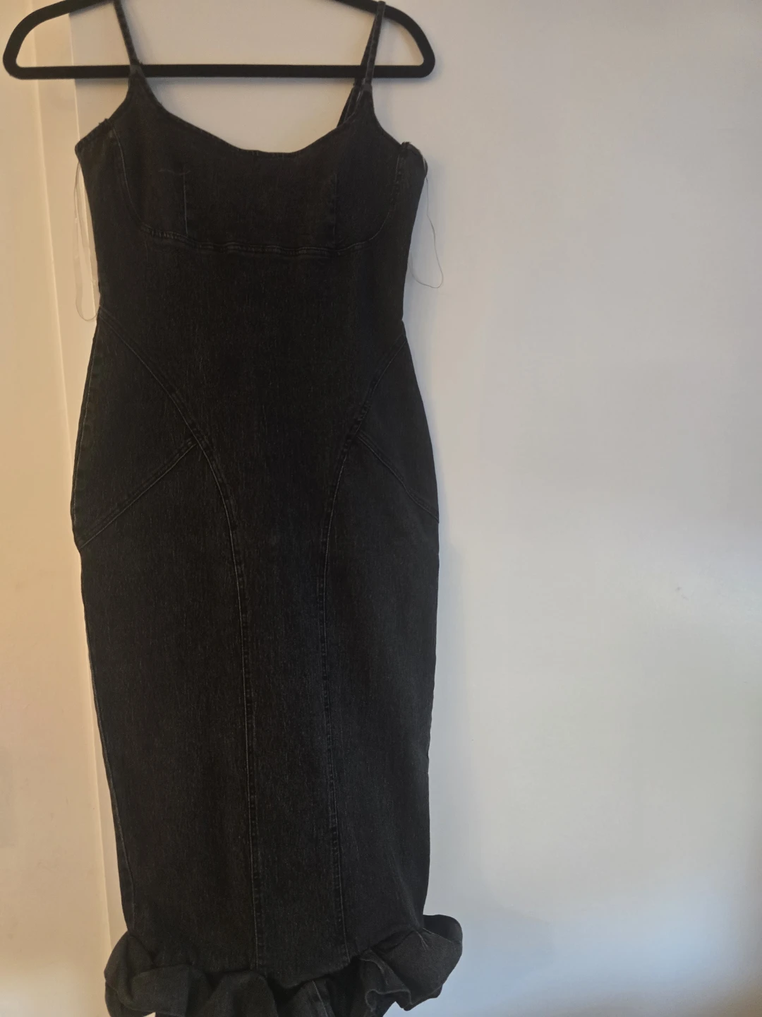 Fashion Nova Denim Midi Dress