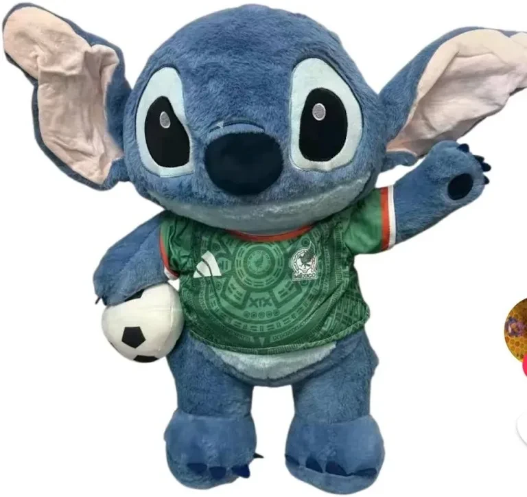Disney Stitch Plush Toy with Mexico Soccer Jersey - photo 2