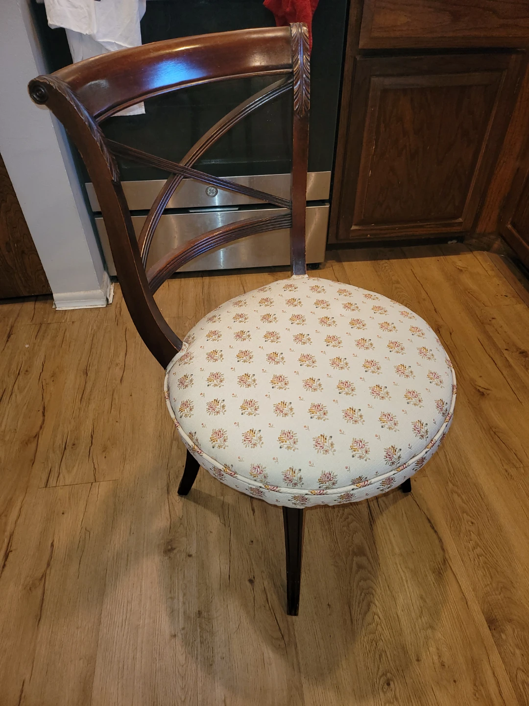 Accent Chair with Floral Upholstery