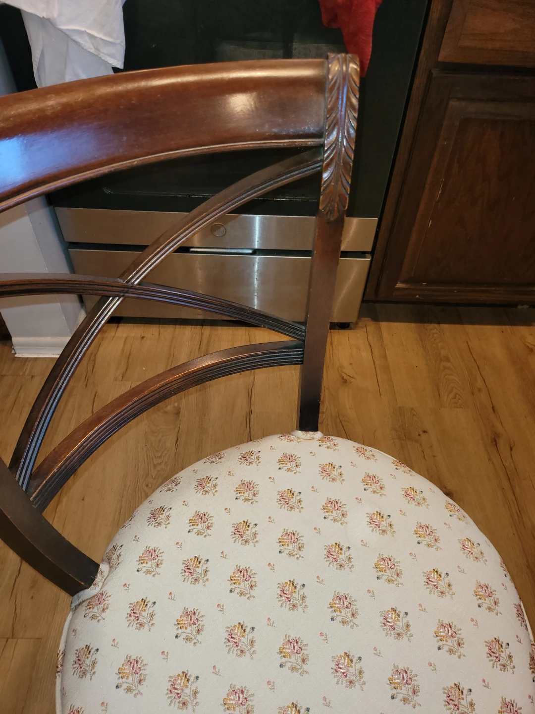 Accent Chair with Floral Upholstery - photo 4