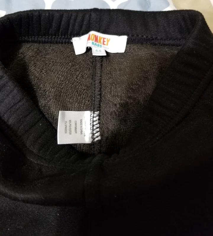Fleece Lined Leggings Size 4-5 - photo 2