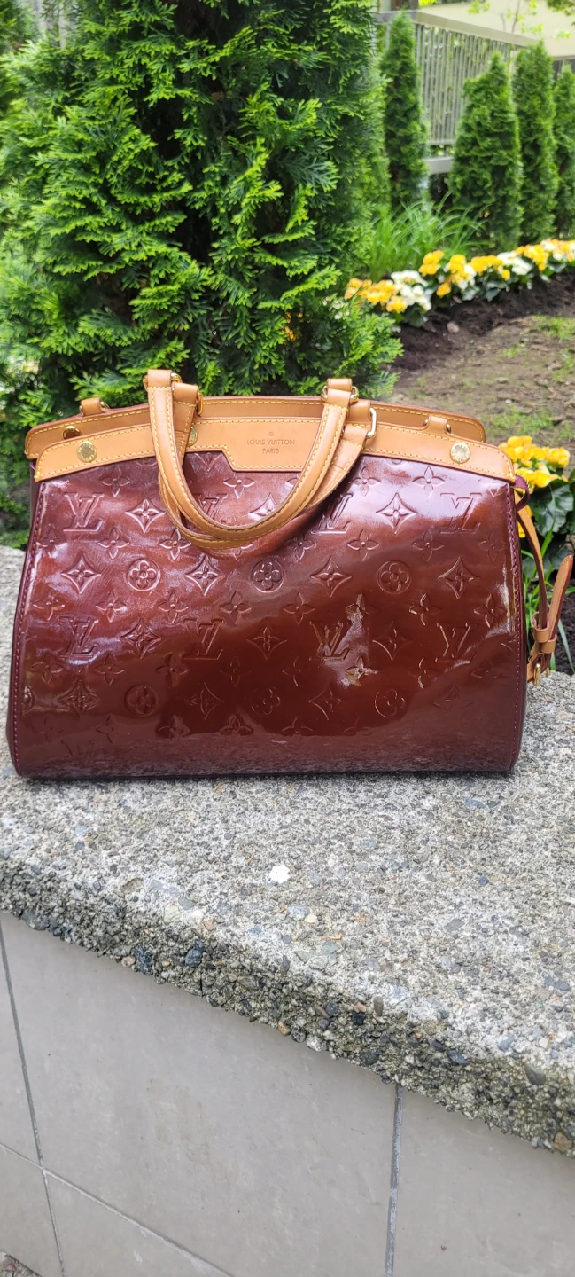 Authentic Louis Vuitton Monogram Vernis Alma PM handbag