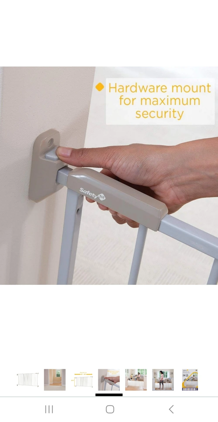 Safety 1st Wide & Sturdy Metal Sliding Gate - photo 4