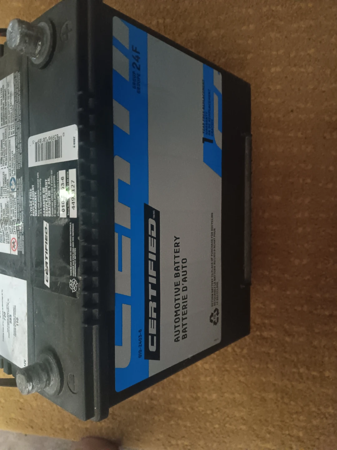 Certified Automotive Battery 24F - photo 2