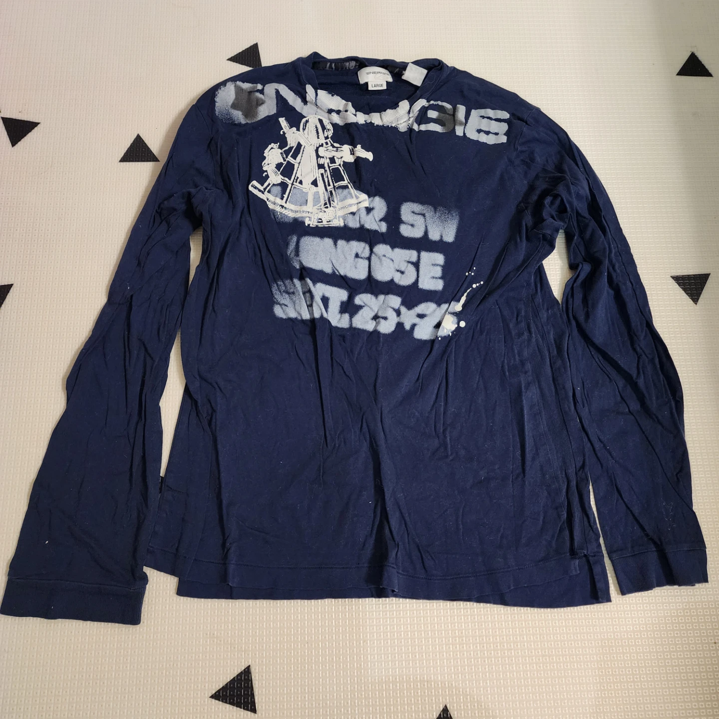 Energie Long Sleeve T-Shirt - Blue - Large