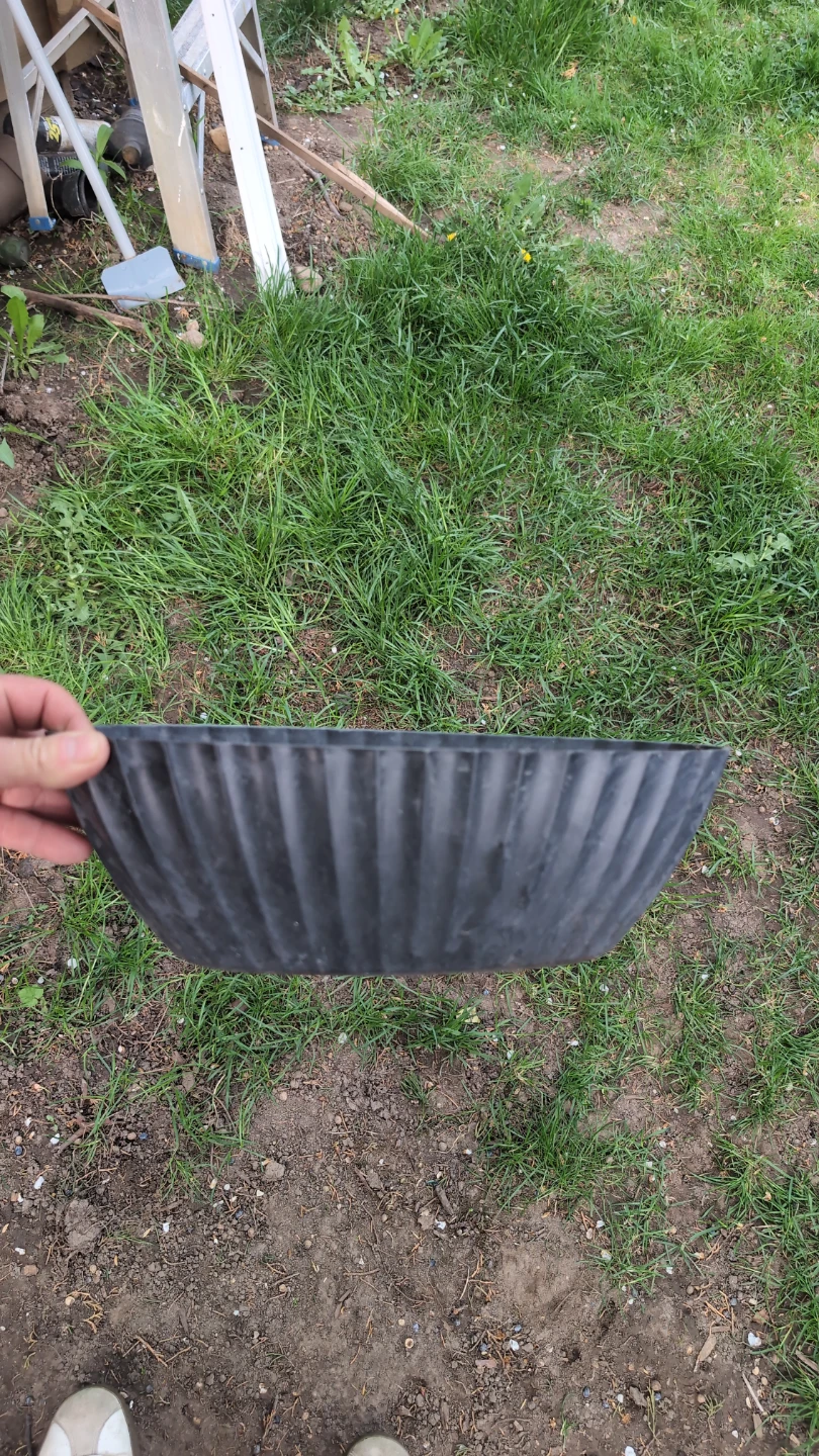 Black oval planter pot - photo 2