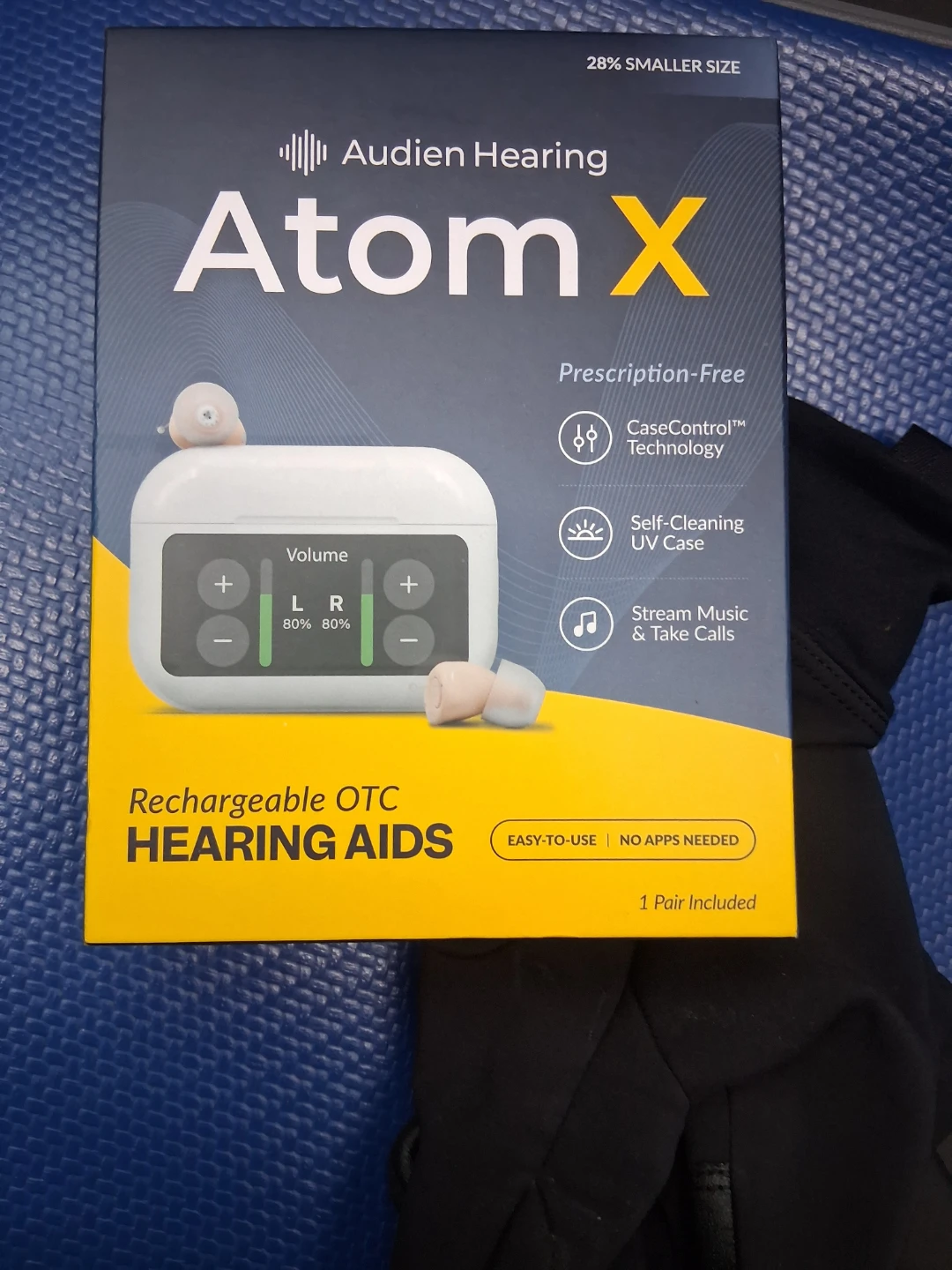Audien Hearing Atom X Rechargeable OTC Hearing Aids