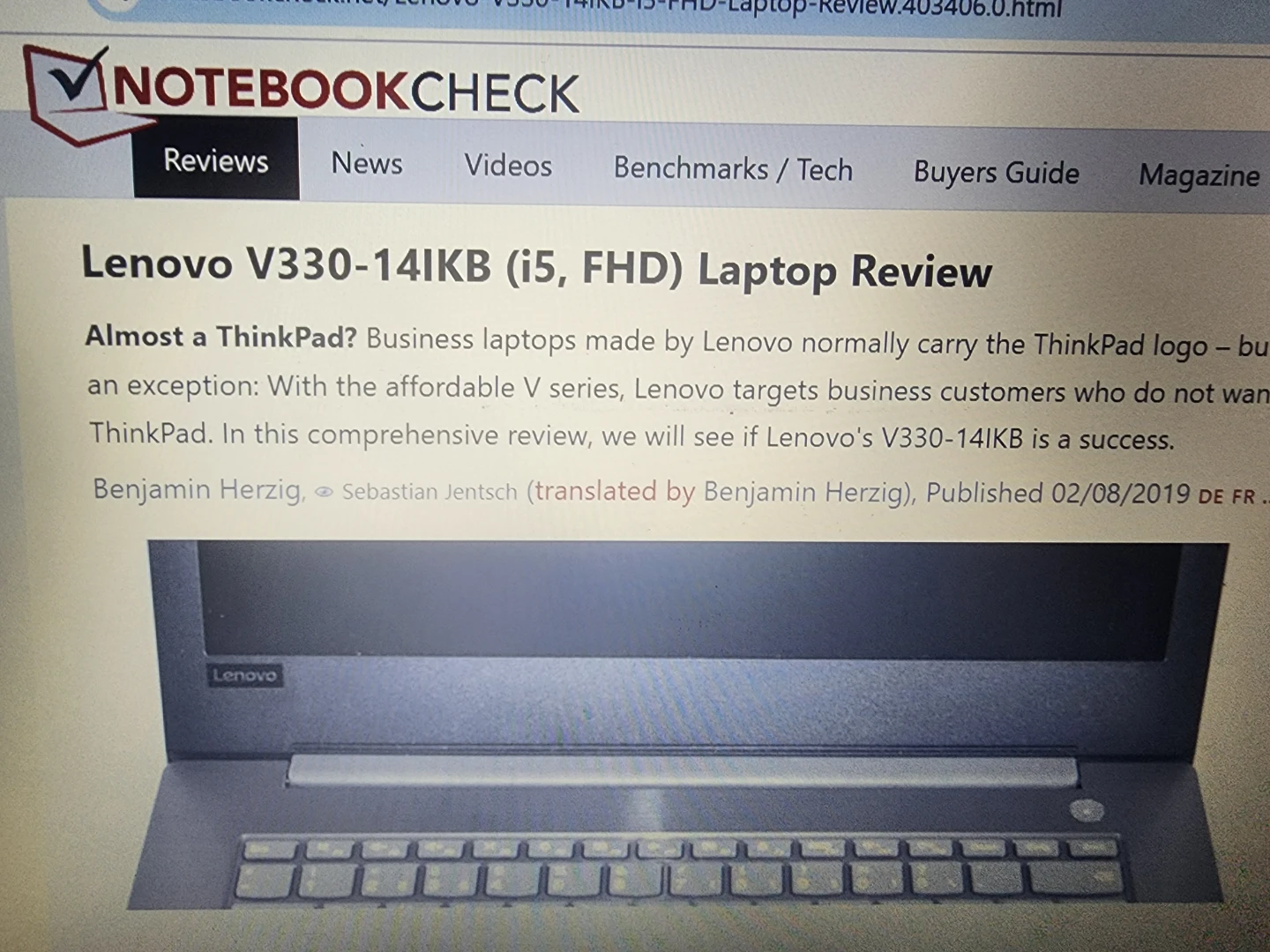 Lenovo V330-14IKB Laptop - photo 2
