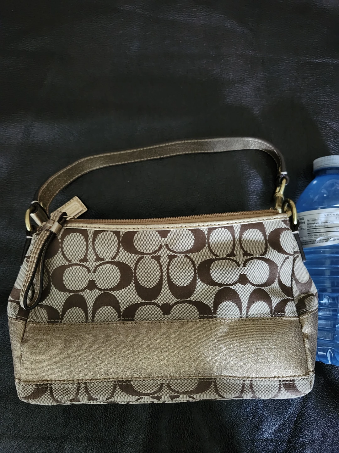 Coach Signature Pattern Wristlet Bag - photo 4
