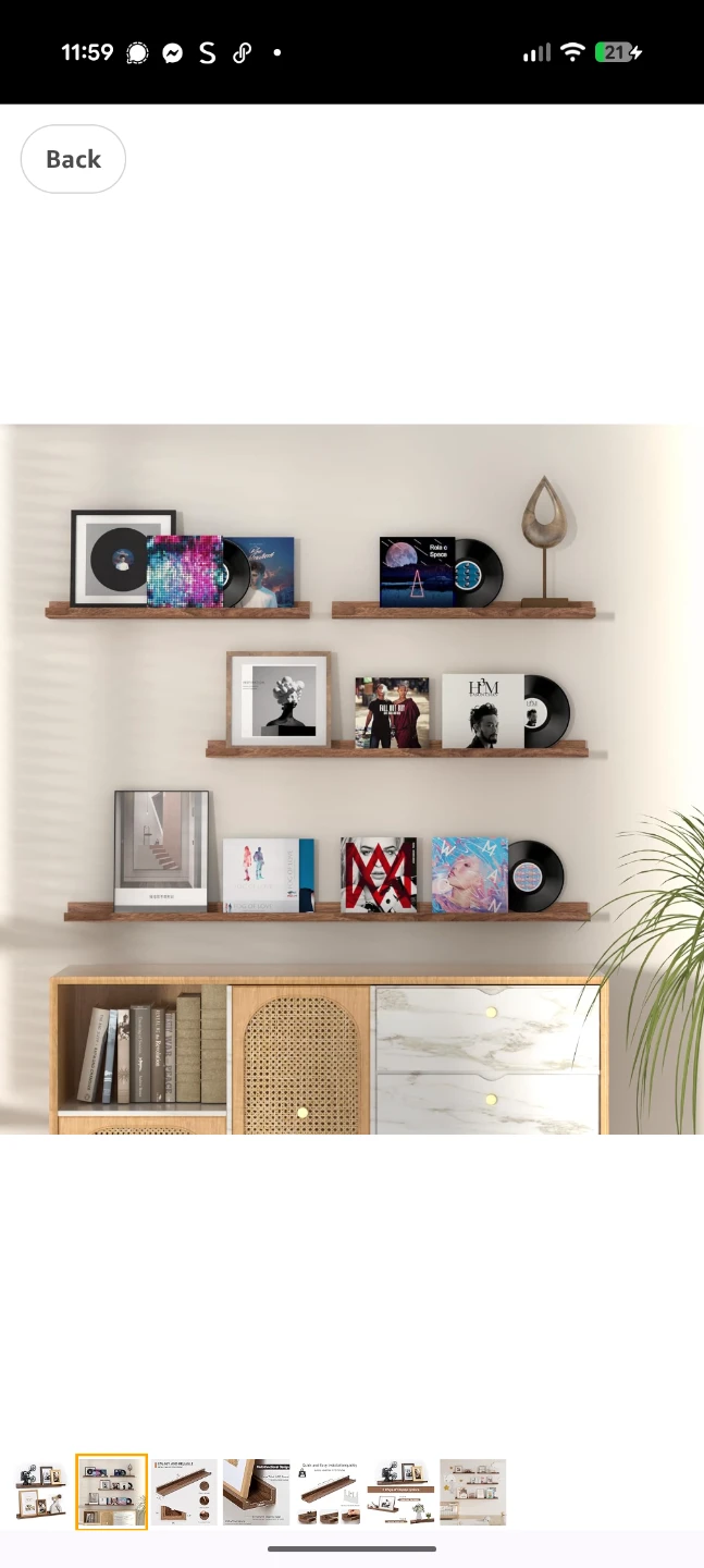 Rustic Floating Wall Shelf - photo 4