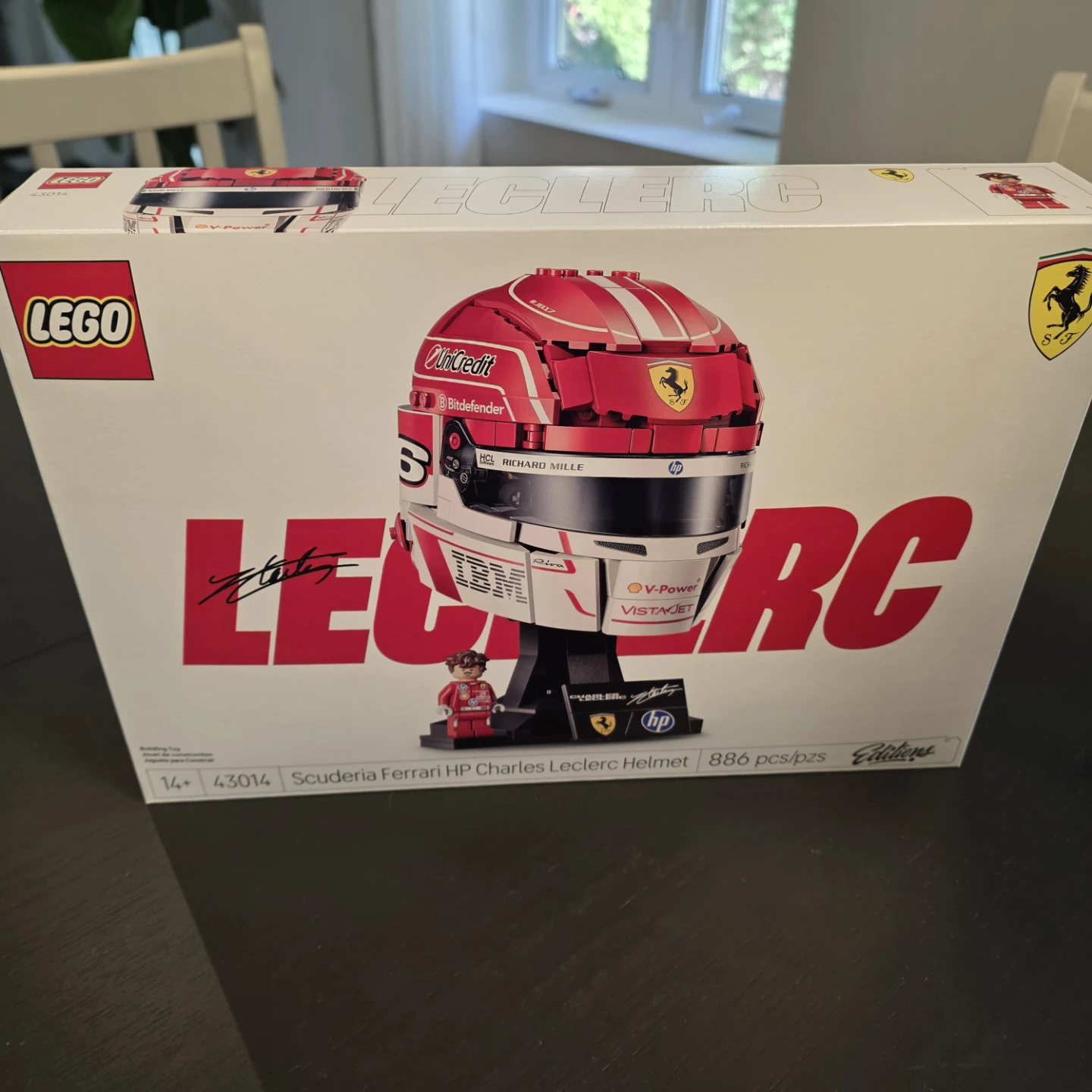 LEGO Scuderia Ferrari HP Charles Leclerc Helmet 43014