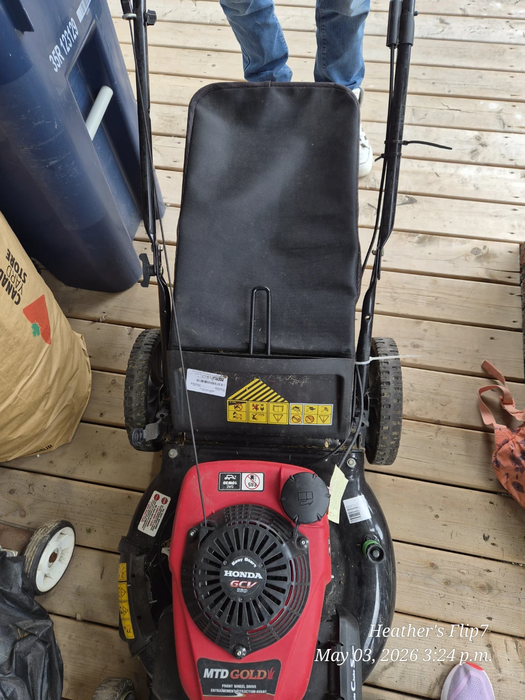 MTD Gold Front Wheel Drive Lawnmower with Honda GCV160 Engine - photo 3