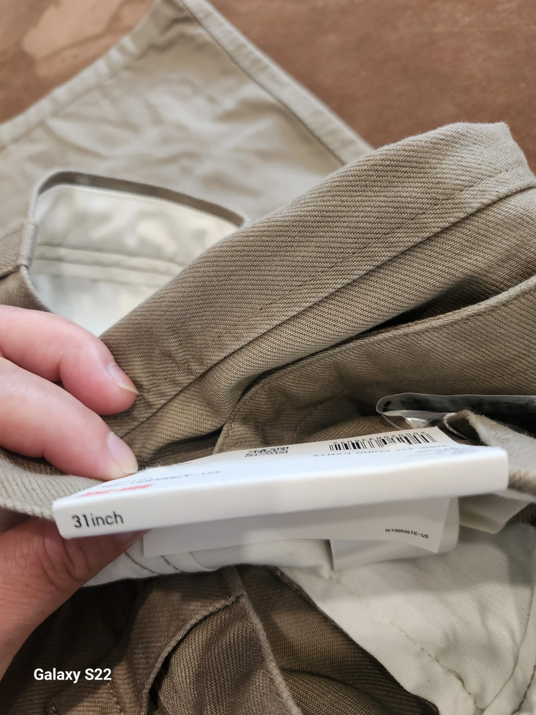 Uniqlo U Wide Fit Chino Pants - Brown - 31 Inch