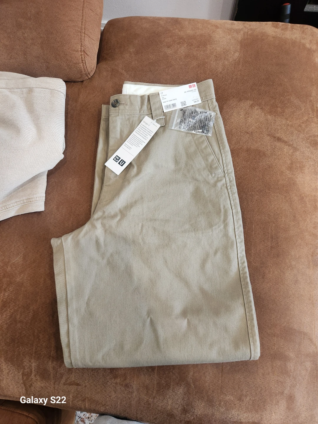Uniqlo U Wide Fit Chino Pants - Brown - 31 Inch - photo 3